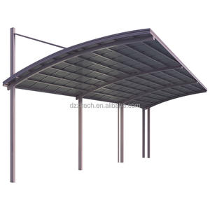 Abri d'auto moderne en aluminium avec auvent en polycarbonate pour la maison, le parc, le camp sauvage, les autres applications de stationnement de voiture - Product Image 3
