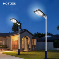 HOTOOK-Sensor de movimiento de clase alta 200W/300W/400W impermeable Ip65 ABS para farolas solares LED todo en uno integradas para exteriores