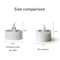 Bougies LED solaires sans flamme, effet vacillant, pour la décoration de la maison