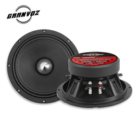 Speaker Granvoz US Stock Factory 200 Watt RMS Power 4 Ohm Kerangka Aluminium Bullet 2 Inch Voice Coil Auto 8 Inch Midrange
