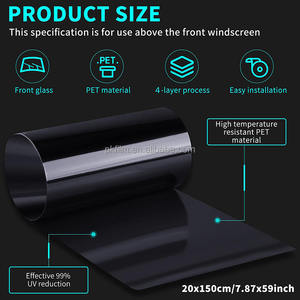 ฟิล์มกรองแสงติดกระจกรถยนต์, ป้องกันรอยขีดข่วนและลบออกได้ - Product Image 5