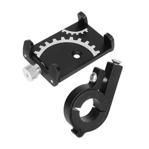 <b>Black</b> Aluminum Alloy Phone Holder Adjustable Navigation <b>Bracket</b> Electric Scooter Phone Stand Bicycle Handlebar Phone Mount - Product Image 3