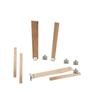 Mini mèche en bois teint noir pour la fabrication de fil de bougie 0.5x13x130mm puce teintée - Product Image 5