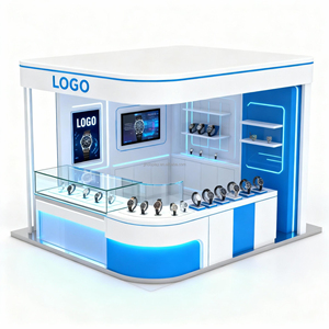 Xem <span class=keywords><strong>Showcase</strong></span> tường cửa hàng trưng bày cửa hàng tùy chỉnh thiết kế nội thất gỗ hiển thị tủ đồng hồ hiển thị trường hợp - Product Image 1