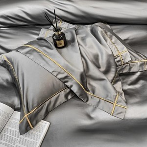 100% Cotton <strong>Duvet</strong> <strong>Cover</strong> <strong>Grey</strong> Bedsheet Bedding Set 200TC - Product Image 5