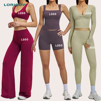 LORISOW – Leggings de sport personnalisés, hauts à manches longues pour le Pilates, soutiens-gorge de sport, shorts de yoga rehausseurs de fessiers, pantalons décontractés pour l'entraînement