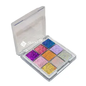 Sheeneffect Popular Candy Color Eyeshadow makeup OEM 9 color Customized logo Make Up Eye shadow Palette