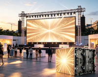 Pantalla LED de Alquiler para Exteriores de Alta Resolución TOPvision, IP65 Impermeable, 500x500x500 1000mm, P2.976 P3.91 P4.81, a Todo Color, 3 Años de Garantía