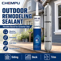 Scellant polymère MS prêt à l'emploi 600 ml, résistant à la poussière, stable, pour joints MS, fissures murales, faible odeur, scellant de construction MS