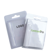 Vente en gros de boîtes blister simple et fine à clapet en plastique pla dégradable Offre Spéciale écologique multi-pack avec logo personnalisé résistant aux enfants