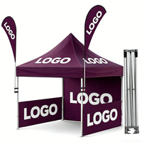 Layanan Desain Gratis Tenda Lipat Tahan Air Tahan Api Anti UV untuk Dalam/Luar Ruangan Gazebo Taman 3x3