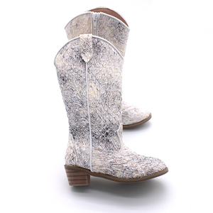 Bottes de cow-girl Talons pour enfants Filles Chaussures pour enfants Grossistes Caoutchouc Cuir solide Chaussures pour bébés Bottes d'équitation d'hiver - Product Image 5
