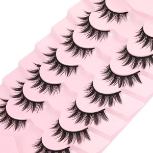 Extensiones de Pestañas de Estilo Fluffy con Tira Completa, Pestañas de Ojo de Gato, Pestañas Naturales de Visón Sintético, Pestañas 6D - Product Image 2