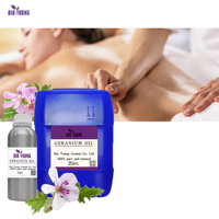 Huile Pure Brute pour Massage à Domicile et Soins de la Peau, Huile de Géranium pour Bougies Parfumées et Diffuseurs à Bâtonnets