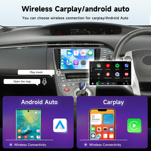 Autoradio Podofo Qualcomm 8 cœurs 9'' <span class=keywords><strong>4</strong></span>+64G pour Toyota <span class=keywords><strong>PRIUS</strong></span> (conduite à droite) 2010-2015 CarPlay/Android Auto sans fil WiFi 4G OEM - Product Image 2