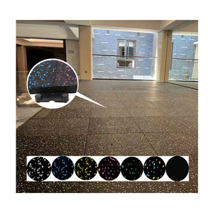 Tập thể dục cao su sàn Mat bền phòng tập thể dục EPDM + SBR phòng tập thể dục cao su sàn thảm gạch - Product Image 1