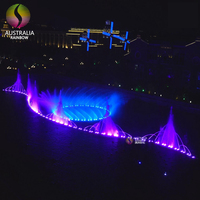 Fuente con Efecto de Fuente de Dubái de Diseño Libre, Software Musical para Exteriores con Luz LED Multicolor para Decoración de Piscinas