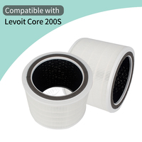Filter Karbon Aktif 3-in-1 untuk Levoit, Pembersih Udara Pintar Wifi H13 True Hepa untuk Penggunaan Rumah Tangga 200s 300s 400s 600s