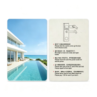 Custom PVC Waterproof Contactless Hotel Room Key Card 13.56MHz RFID Access Control with Full Color Printing and Custom Logo