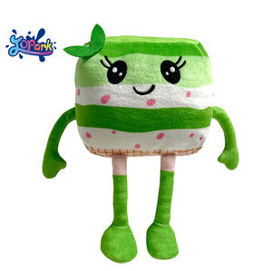 Jopark ODM creativo Kawaii manos largas pies largos juguete de <span class=keywords><strong>peluche</strong></span> lindo pies largos verde Matcha Mille crepe pastel juguete de <span class=keywords><strong>peluche</strong></span> regalo de vacaciones - Product Image 1