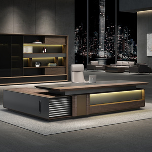 Escritorio de Oficina en Esquina en Forma de L, Moderno y de Lujo, de Madera Maciza Resistente, Mesa Ejecutiva para Jefe, Gerente o Abogado - Product Image 3