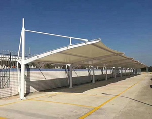 Kiến trúc carport thép cấu trúc màng mái nhà để xe nơi trú ẩn bãi đậu xe Lều xe đổ mái nhà thiết kế cấu trúc màng - Product Image 5
