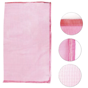 Sacs tissés transparents avec bords roses - Robustes pour le stockage et le transport des agrumes à l'agriculture - Product Image 4