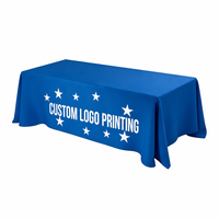 Housse de table publicitaire personnalisée avec logo OEM, impression numérique, pour salon professionnel, en spandex extensible ajusté
