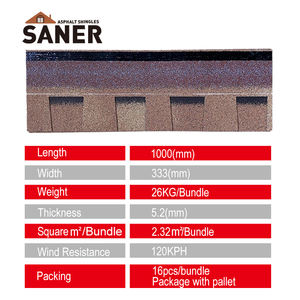 Bardeaux de <span class=keywords><strong>toiture</strong></span> en asphalte couleur or, qualité fiable, <span class=keywords><strong>prix</strong></span> compétitif, directement de l'usine, <span class=keywords><strong>pour</strong></span> les distributeurs et les constructeurs mondiaux de toitures - Product Image 3