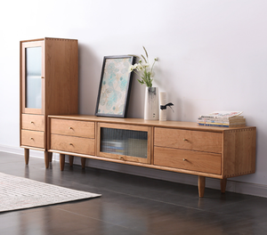 Kirsch holz TV-Schrank Massivholz TV-Ständer Couch tisch einfaches modernes Wohnzimmer - Product Image 3