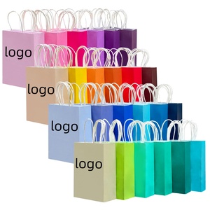 Customizable <b>Biodegradable</b> Eco-Friendly Recyclable Kraft <b>Paper</b> Tote Bags Twisted Handles for Baking Dessert Cake - Product Image 3