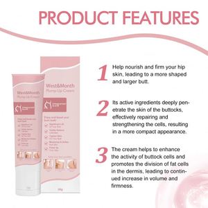 Crème de massage <span class=keywords><strong>pour</strong></span> l'amélioration naturelle des fesses West Month, nourrissante, raffermissante, repulpante, augmentant la taille des fesses, crème <span class=keywords><strong>pour</strong></span> lifter les hanches - Product Image 3