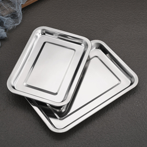 Bandeja de Acero Inoxidable de Alta Calidad, Bandeja para Hornear Profunda de 5 <span class=keywords><strong>cm</strong></span>, Bandeja para Servir Comida en Restaurantes, Bufés y Catering - Product Image 2