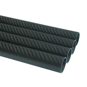 good quality 20*18*1000MM Agras Industry Drone Twill Matte Carbon Tube 3K Cure Carbon Fiber Pipe