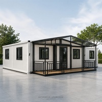 Maison conteneur pliable de luxe en acier préfabriqué à structure modulaire, construction rapide, conteneur maritime de 40 pieds pour habitation ou bureau