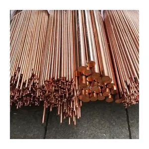 8mm 12mm 16mm Diameter Copper Earth Bar C12100 C1100 Pure Copper Bar Copper Ground Rod Price Per Kg