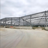 Taller de estructura de acero de tipo ligero pesado Construcción de metal duradero para almacenamiento de contenedores de almacén al aire libre Cobertizo de garaje moderno