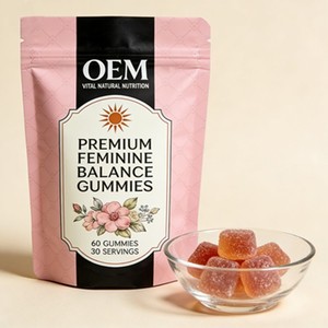 Gummies OEM/ODM pour l'équilibre hormonal féminin : Myo-Inositol, Vitamine D3, Mélange Herbal – Soutien PCOS, Cycle de Fertilité, Santé Intestinale - Product Image 4