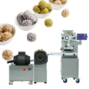 Coconut Loddo Production Line Cocoa Coconut Ball Coating Machine Automatic Hazelnut Ball Making Machine For Small Businesses