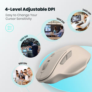 Şarj Edilebilir Bluetooth Kablosuz <span class=keywords><strong>Mouse</strong></span>, 2.4GHz USB RGB 1600DPI OEM Sessiz <span class=keywords><strong>Mouse</strong></span>, Bilgisayar, Laptop, Tablet PC <span class=keywords><strong>Mouse</strong></span>, Oyun <span class=keywords><strong>Mouse</strong></span>'u - Product Image 4