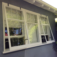 Fenêtres pour maisons, aluminium acoustique, double vitrage, verre trempé, fenêtre pivotante extérieure, bureau, bâtiment résidentiel