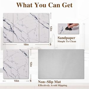 CF快速吸水盘干燥垫可折叠硅藻土盘快干石盘干燥垫厨房柜台 - Product Image 2