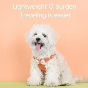 Beirui 2025製造調整可能かわいい蝶ネクタイ耐久軽量パッド入りペットアクセサリーファッション子犬犬用ステップハーネス - Product Image 3