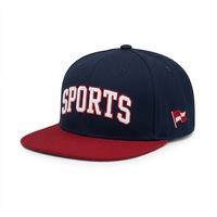 Gorra de Béisbol Personalizada de 6 Paneles con Visera Plana, Estilo Hip Hop, Unisex, Ajustable con Broche