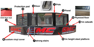 Hot bán MMA cạnh tranh sàn Catwalk Đấu Vật lồng 7m * 7m * 1M 24ft * 24ft 6m * 6m * 1m Octagon Bảng điều chỉnh tường thể thao & Giải trí sản phẩm - Product Image 2