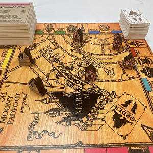 Potter <strong>Monopoly</strong> Wooden Game Board <strong>Travel</strong> Multiplayer Board Game - Product Image 3