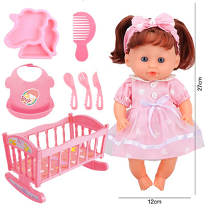 Poupée en vinyle avec son, 12 pouces (28 cm) de hauteur, poupée en PVC pour filles - Product Image 4