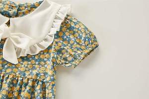 ชุดเพลย์สูทเด็กลายพิมพ์สีเขียวซักได้ชุดเด็กที่มีคุณภาพสูงเสื้อปักลายเป็นมิตรกับสิ่งแวดล้อมฤดูใบไม้ร่วง - Product Image 2