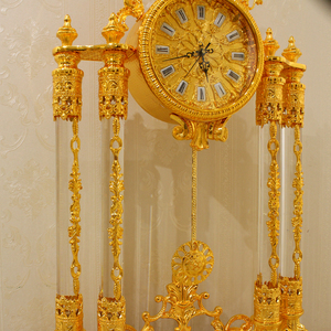 Đồng Hồ Để Bàn Pha Lê Cổ Điển Châu Âu Đồng Hồ Để Bàn Tùy Chỉnh Trang Trí Nhà Cửa Màu Vàng Kim - Product Image 4
