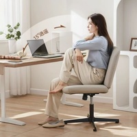 Tabouret de bar moderne sans accoudoirs en velours, avec hauteur réglable, chaise de bar pivotante capitonnée pour bar à domicile et îlot de cuisine